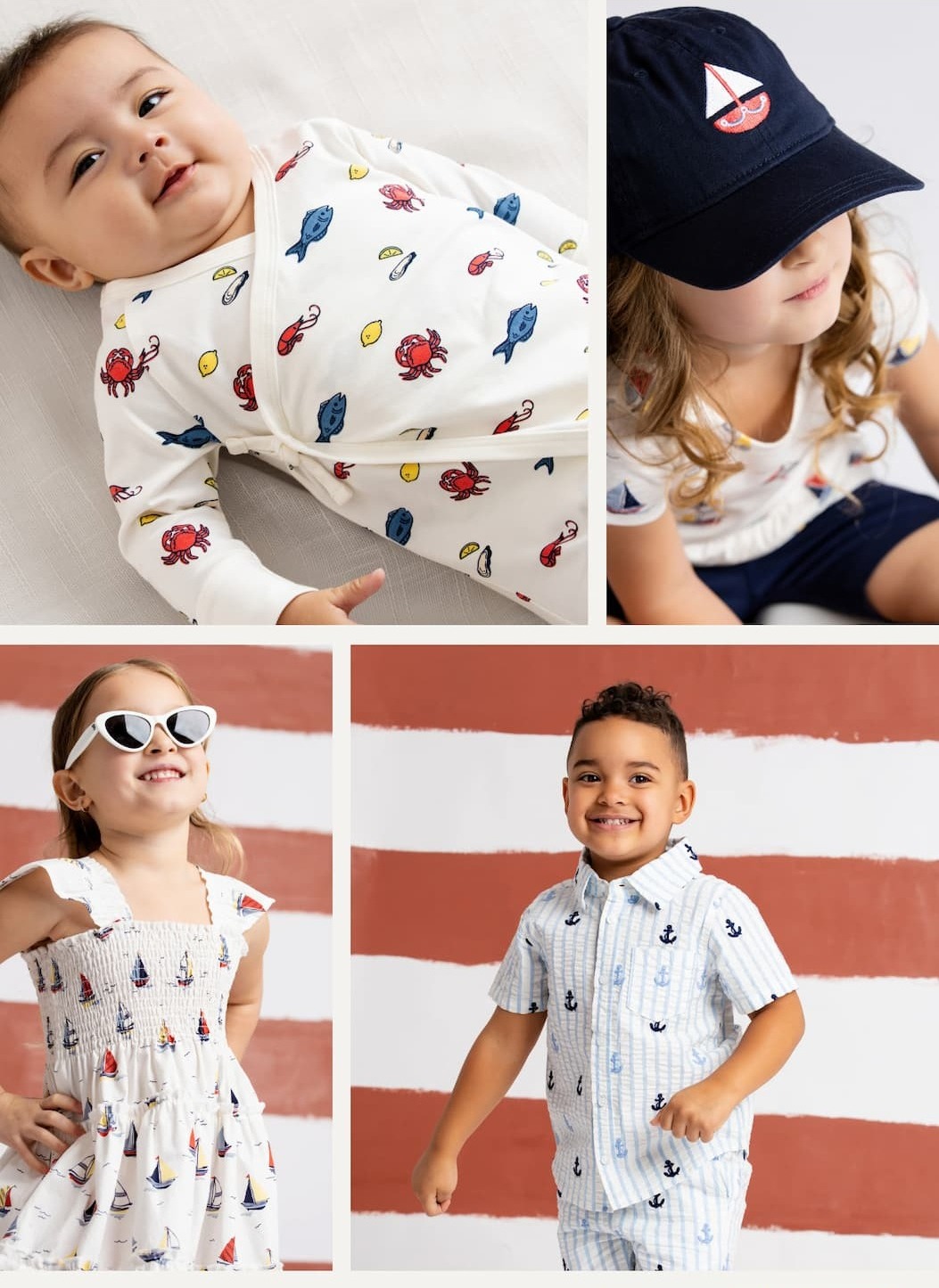 Anchors, sailboats, and effortless cool - made for salt-air days.