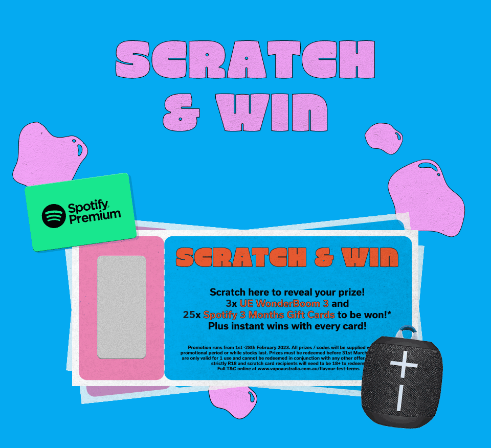 Scratch & be in to win this month! Vapo