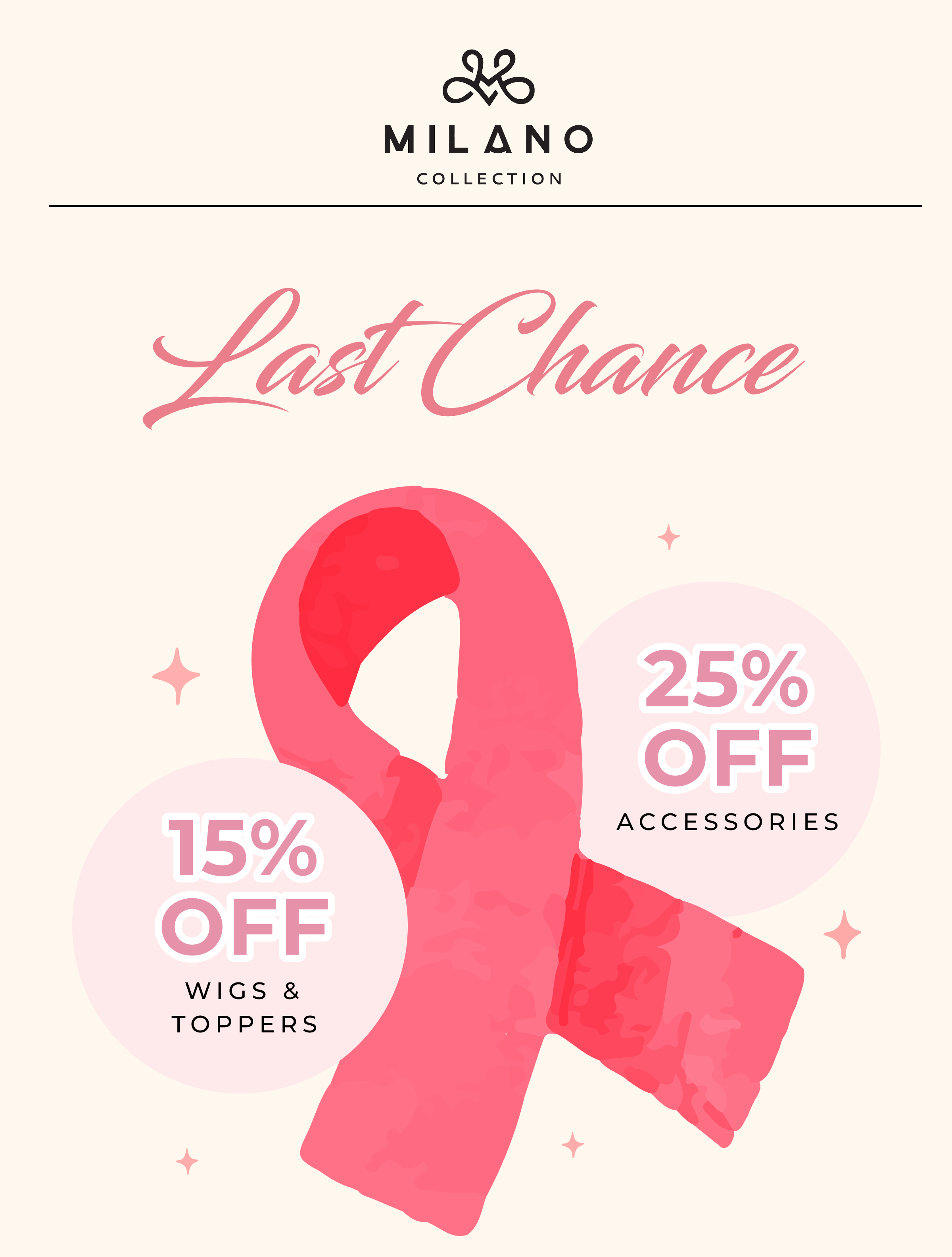 Last Chance | 15% OFF WIGS & TOPPERS | 25% OFF ACCESSORIES
