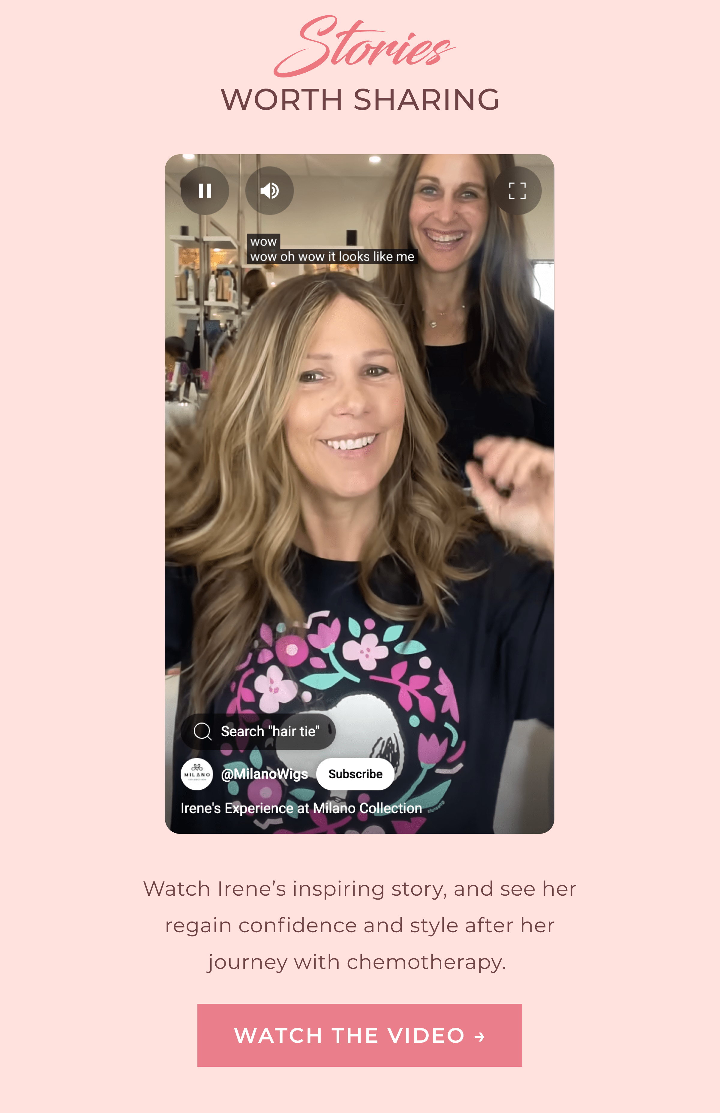 Stories Worth Sharing | Watch Irene's inspiring story, and see her regain confidence and style after her journey with chemotherapy. | WATCH THE VIDEO