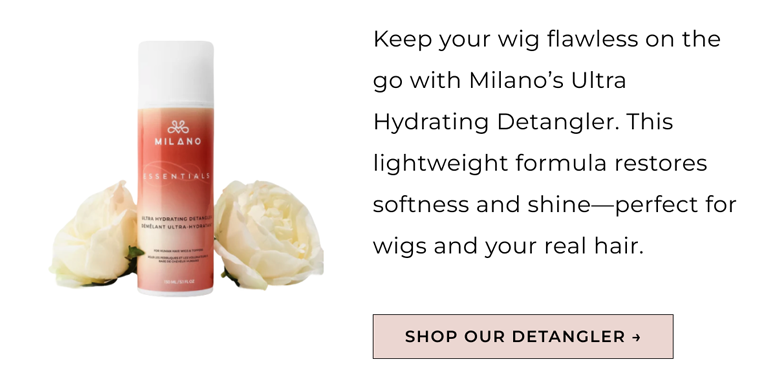 Keep your wig flawless on the go with Milano's Ultra Hydrating Detangler. This lightweight formula restores softness and shine—perfect for wigs and your real hair.