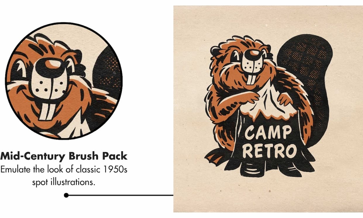 RetroSupply Camp Retro Beaver