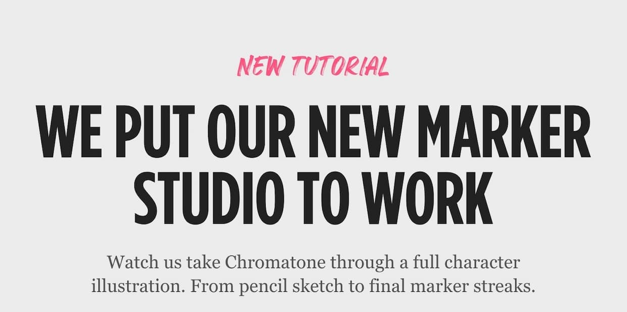New Tutorial: We put our new marker studio to work