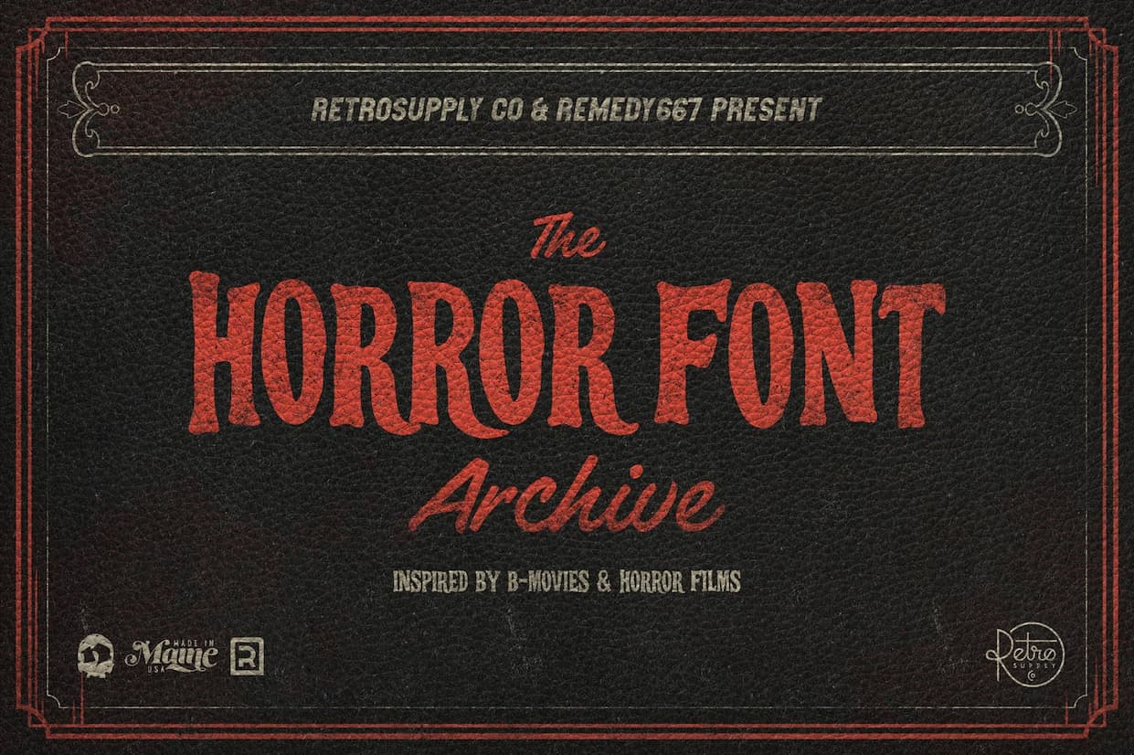 The Horror Font Archive