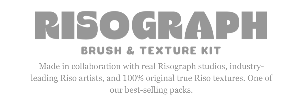 Risograph Brush & Texture Kit
