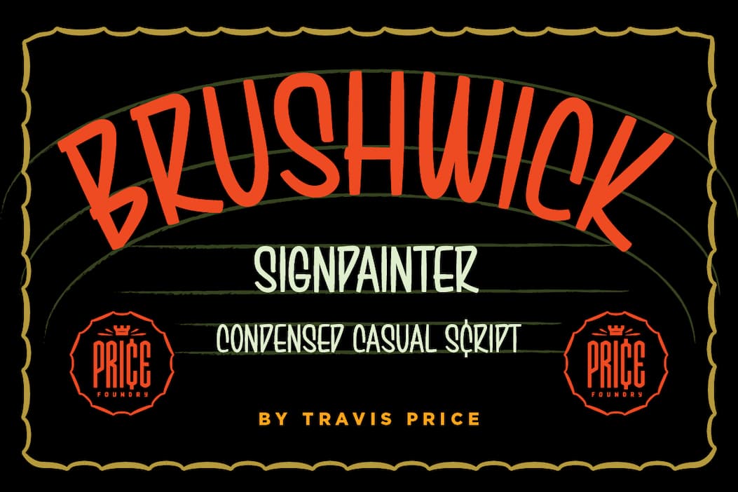 Brushwick Signpainter: Condensed Casual Script