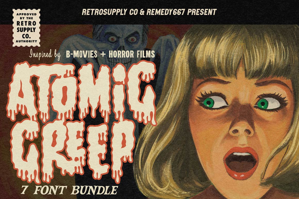 Image of The Atomic Creep Font Bundle