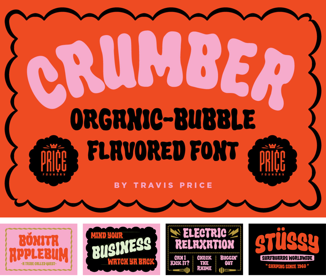 Crumber: Organic-Bubble Flavored Font
