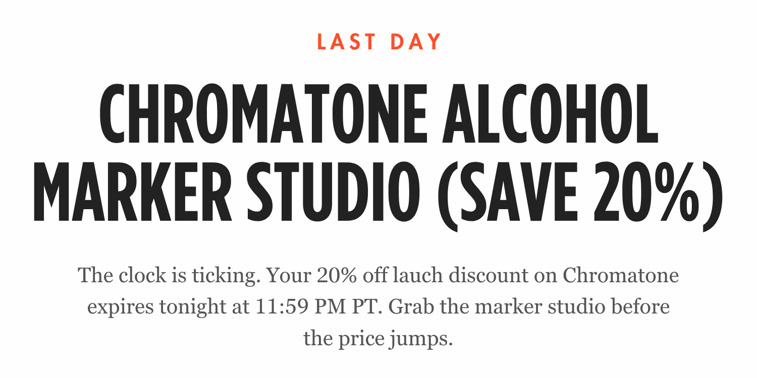 Last Day: Chromatone Alcohol Marker Studio (Save 20%)