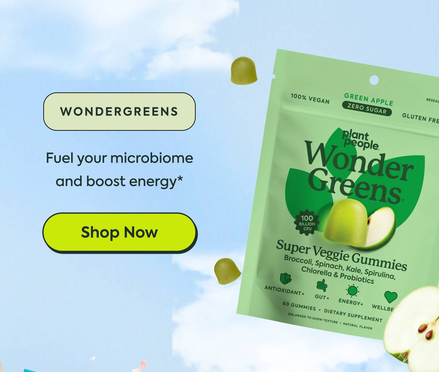 WonderGreens: Fuel your microbiome and boost energy* WonderGreens: Fuel your microbiome and boost energy*