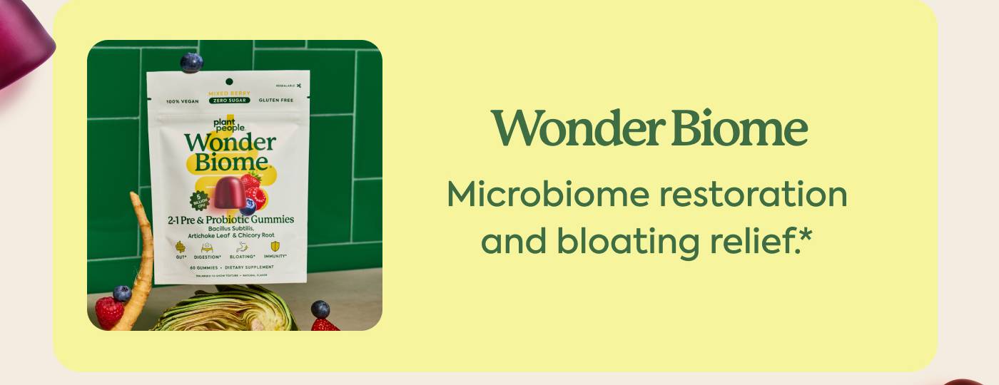 Wonder Biome: Microbiome restoration and bloating relief.*