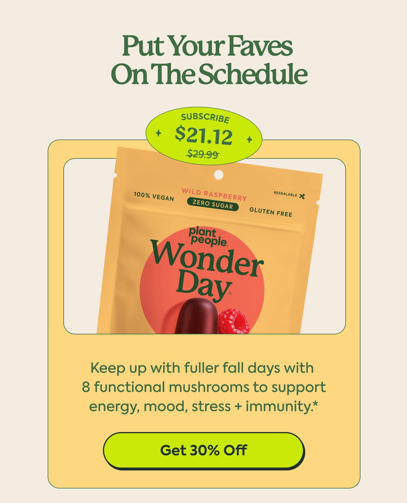 Wonder Day Mushroom Gummies | Keep up with fuller fall days with 8 functional mushrooms to support energy, mood, stress + immunity.* 
