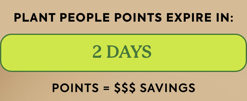 Your VIP points expire in 2 days!
