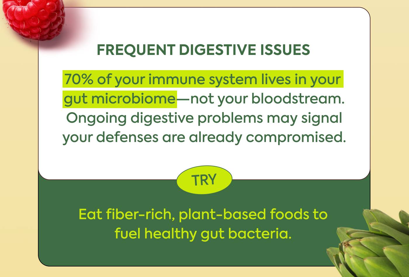 Frequent digestive issues Frequent digestive issues