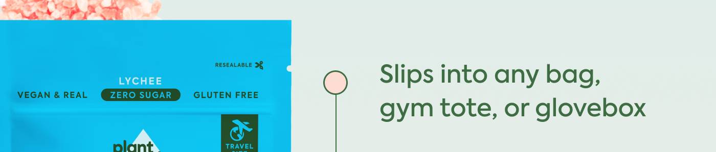 Slips into any bag, gym tote, or glovebox
