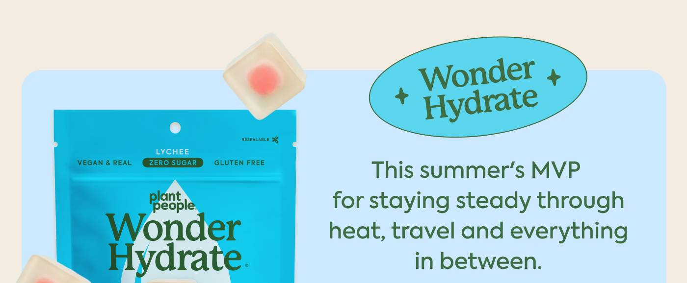 Wonder Hydrate | This summer's MVP for staying steady through heat, travel, and everything in between