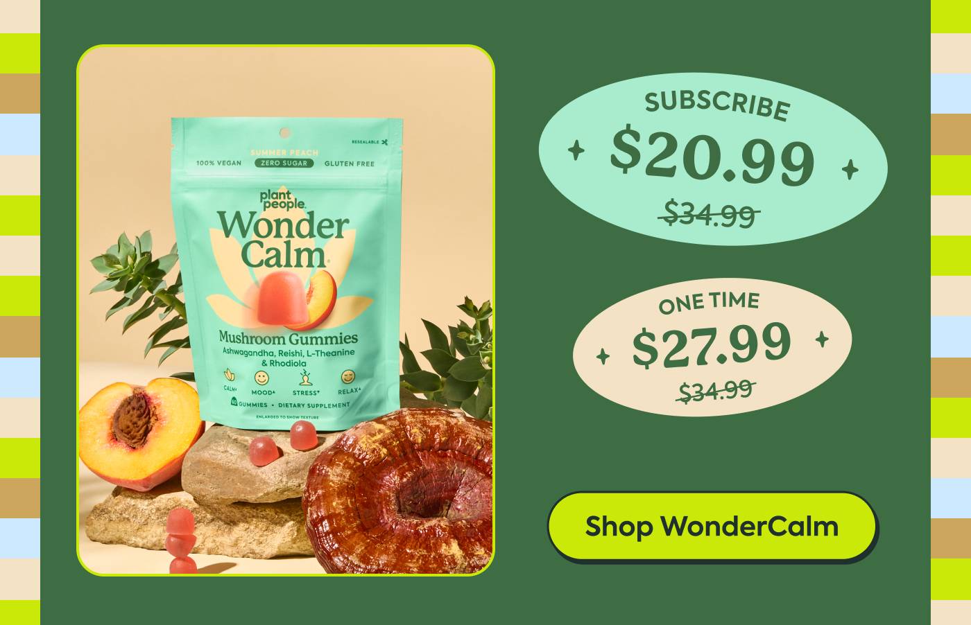Subscribe $29.99 | One Time $27.99 | Shop WonderCalm