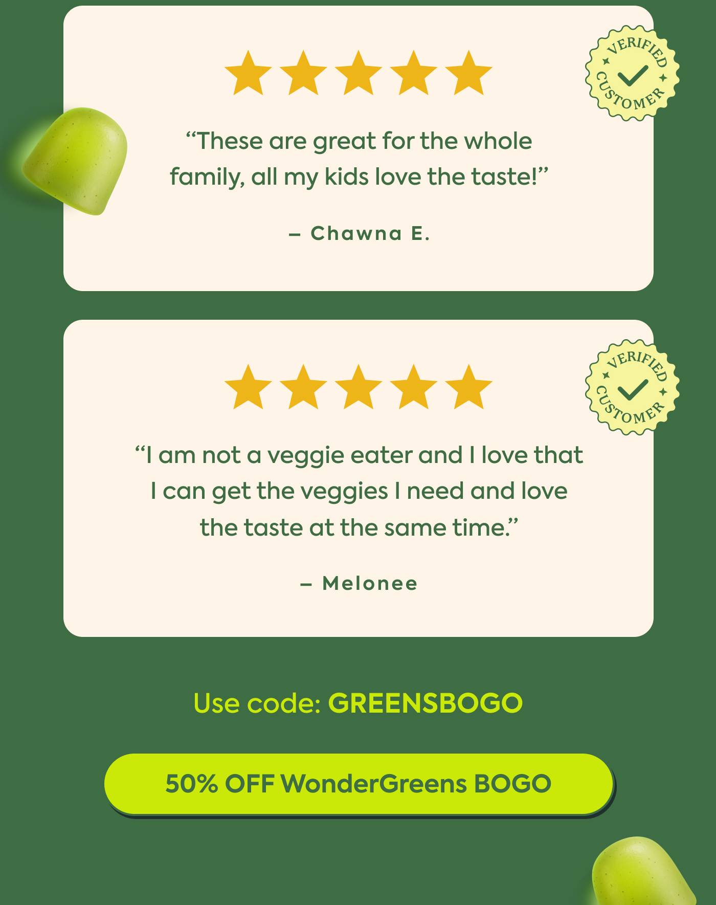 50% OFF WonderGreens BOGO 50% OFF WonderGreens BOGO