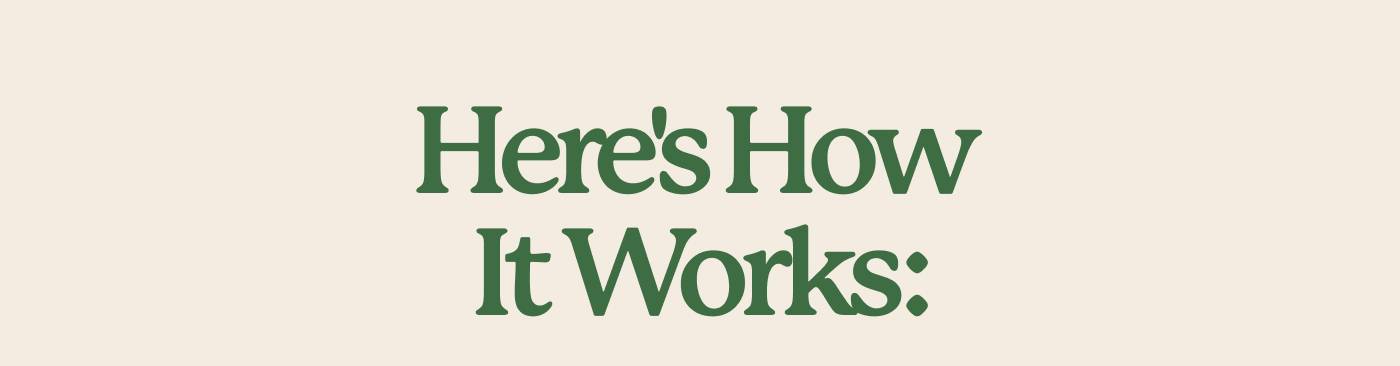 Here's How It Works: