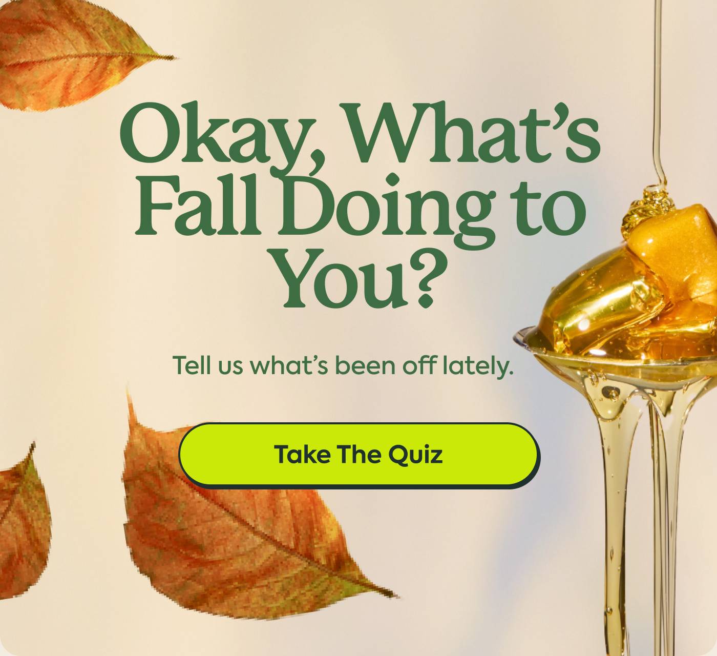 Okay, What’s Fall Doing to You? | Tell us what’s been off lately. | TAKE THE QUIZ