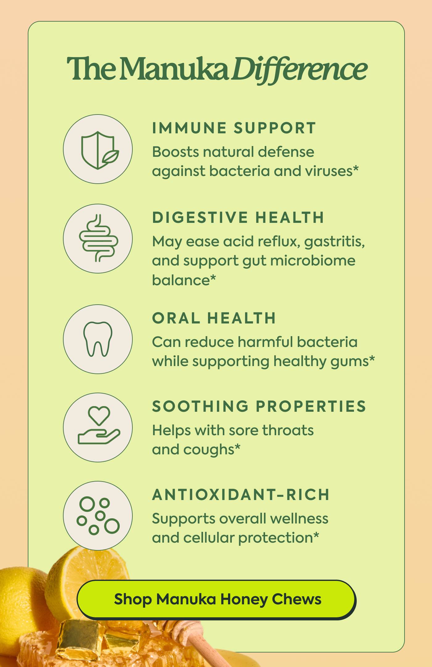 Shop Manuka Honey Chews Shop Manuka Honey Chews