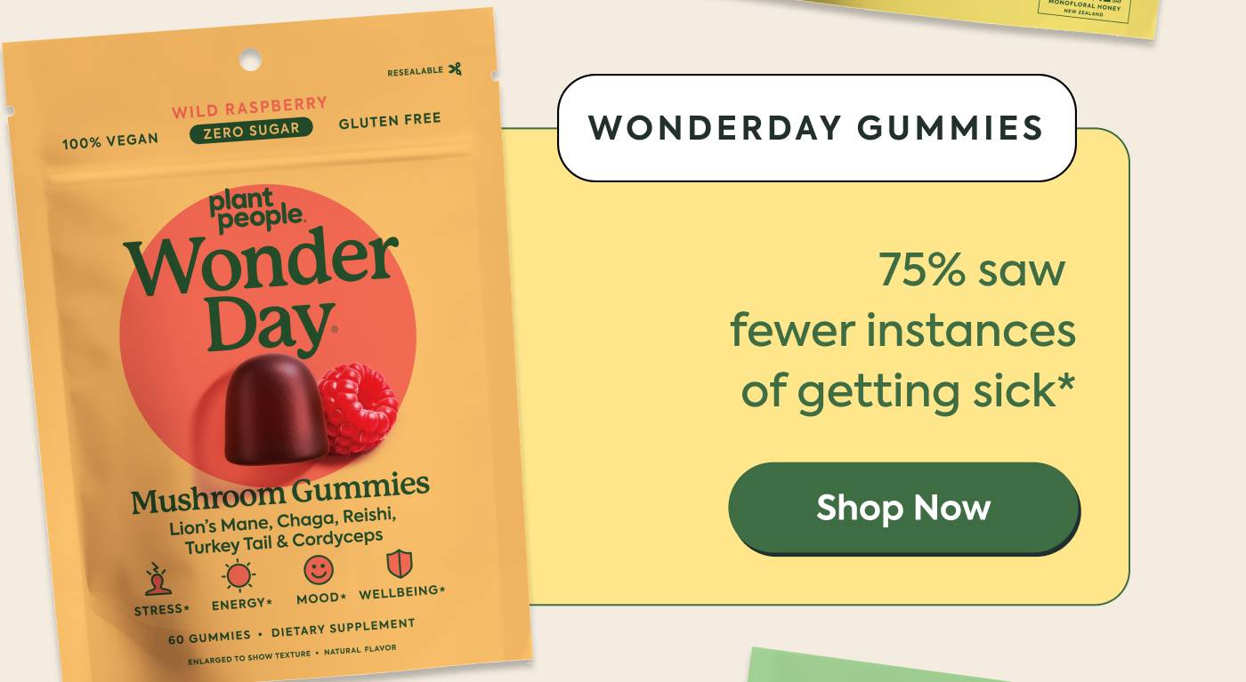 WonderDay Mushroom Gummies: 75% saw fewer instances of getting sick WonderDay Mushroom Gummies: 75% saw fewer instances of getting sick