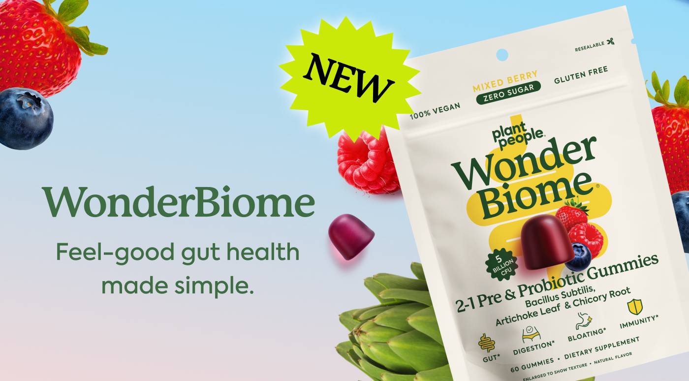 WonderBiome. New Feel-good gut health made simple.