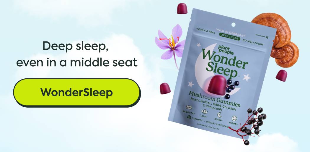 Deep sleep, even in a middle seat. WonderSleep
