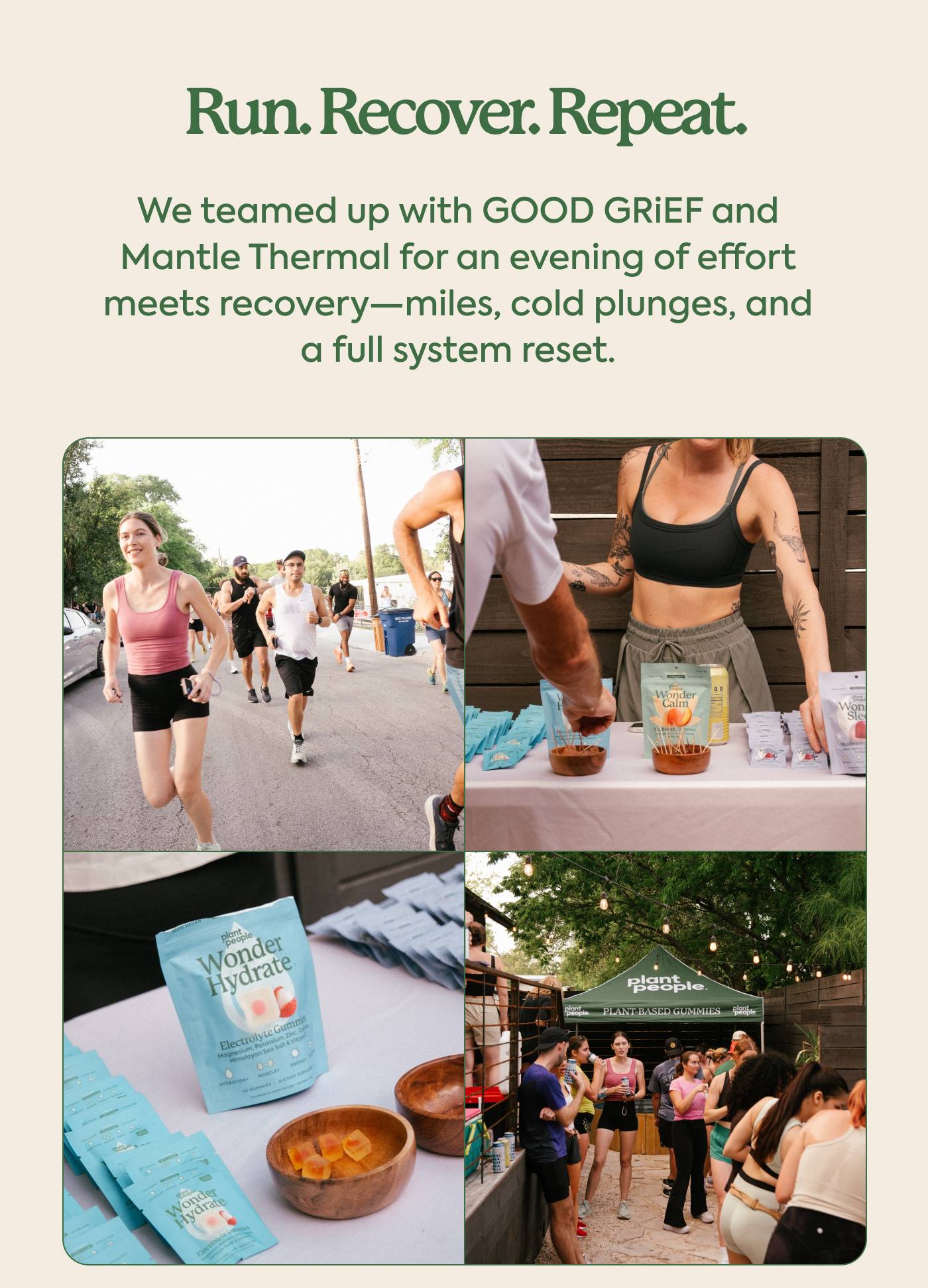 Run. Recover. Repeat. We teamed up with GOOD GRiEF and Mantle Thermal for an evening of effort meets recovery—miles, cold plunges, and a full system reset.