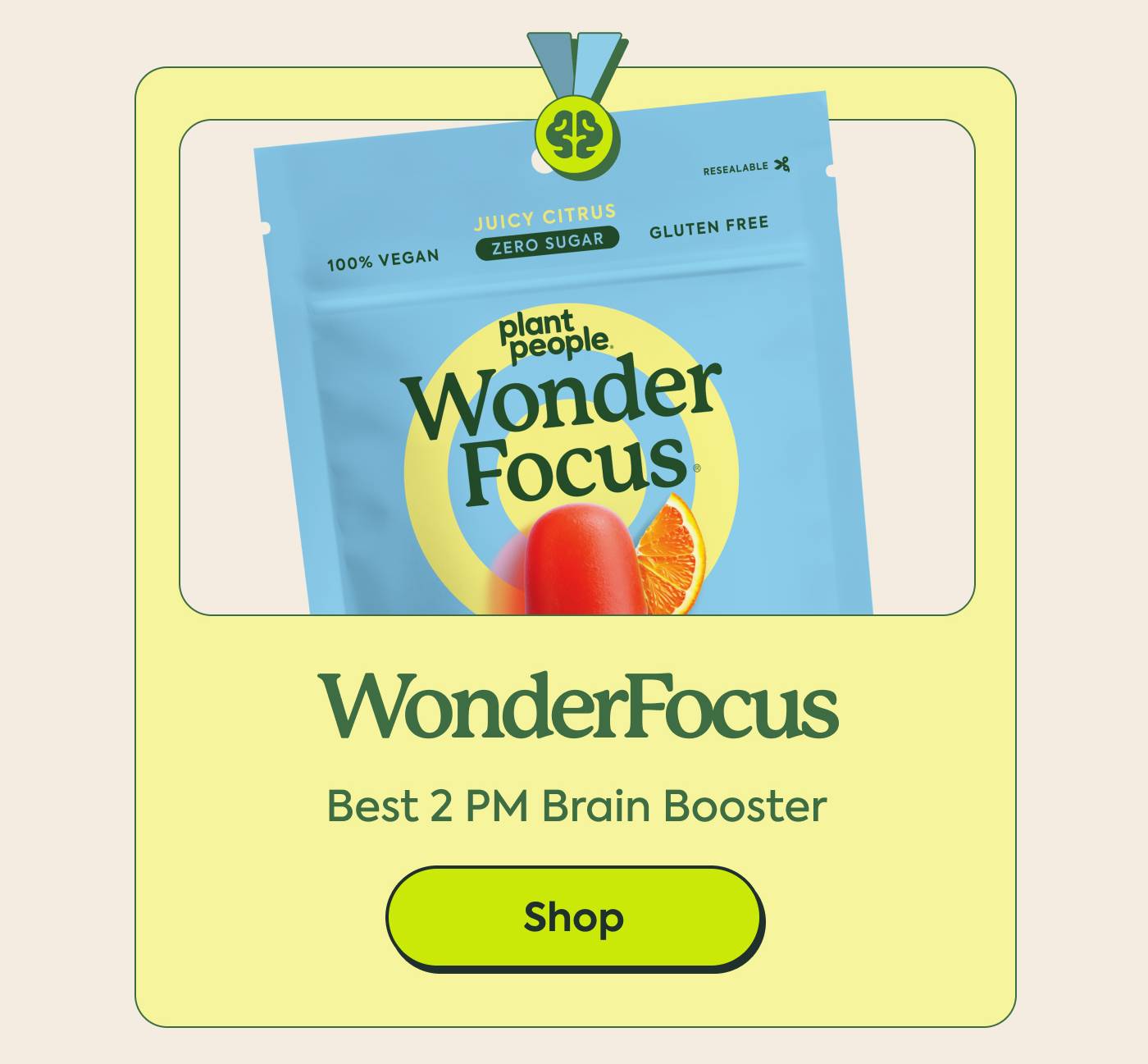 WonderFocus | Best 2 PM Brain Booster