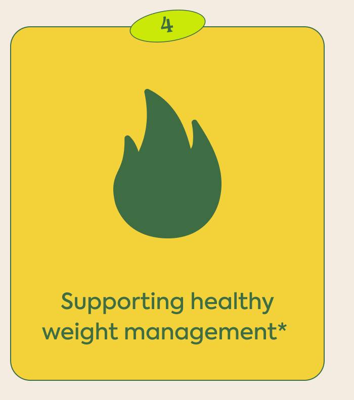 Supporting healthy weight management* 