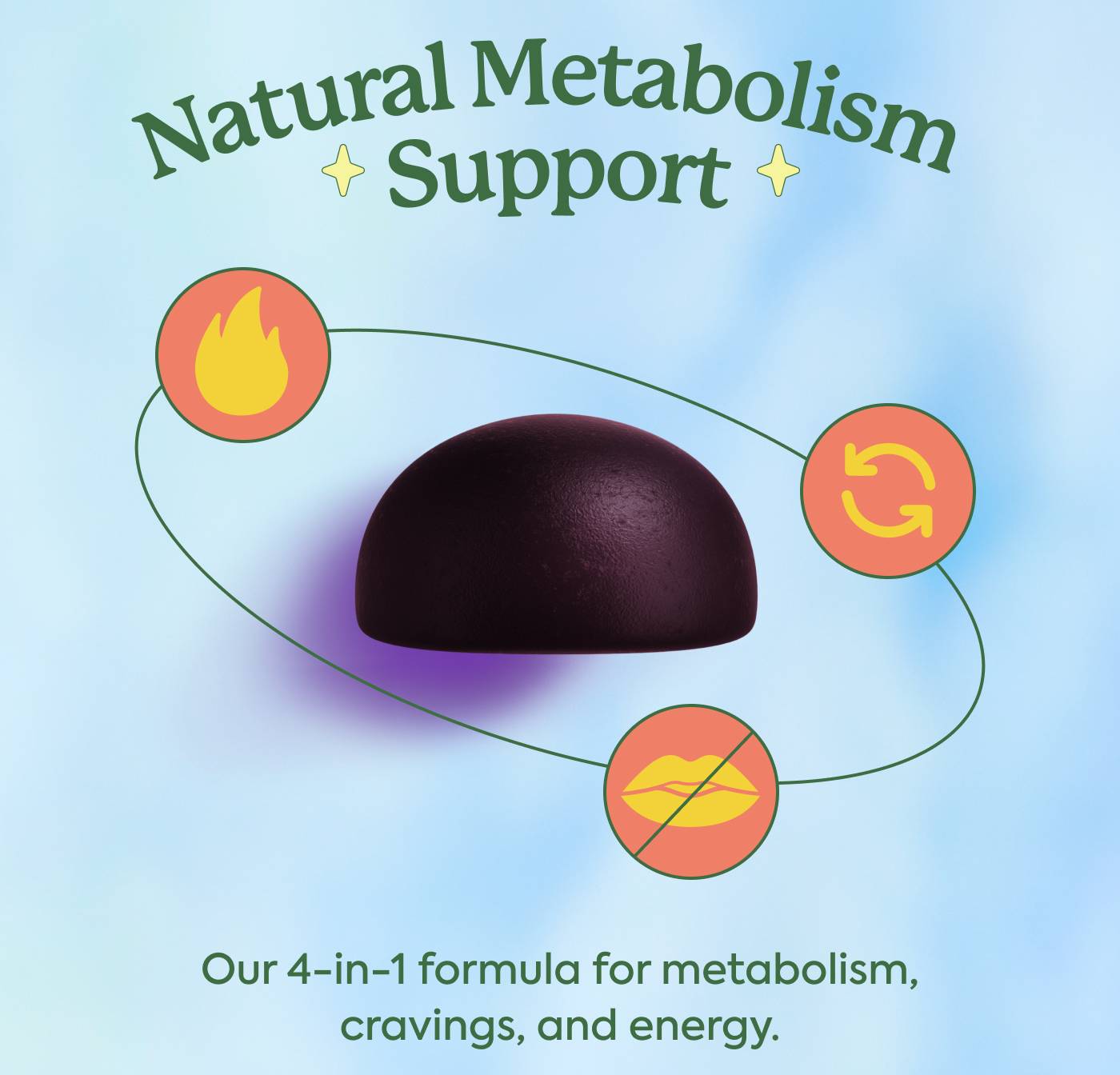 Natural Metabolism Support Our 4-in-1 formula for metabolism, cravings, and energy.