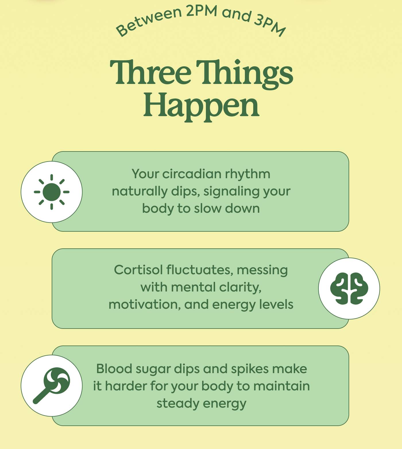 Between 2PM –3PM, Three Things Happen Between 2PM –3PM, Three Things Happen
