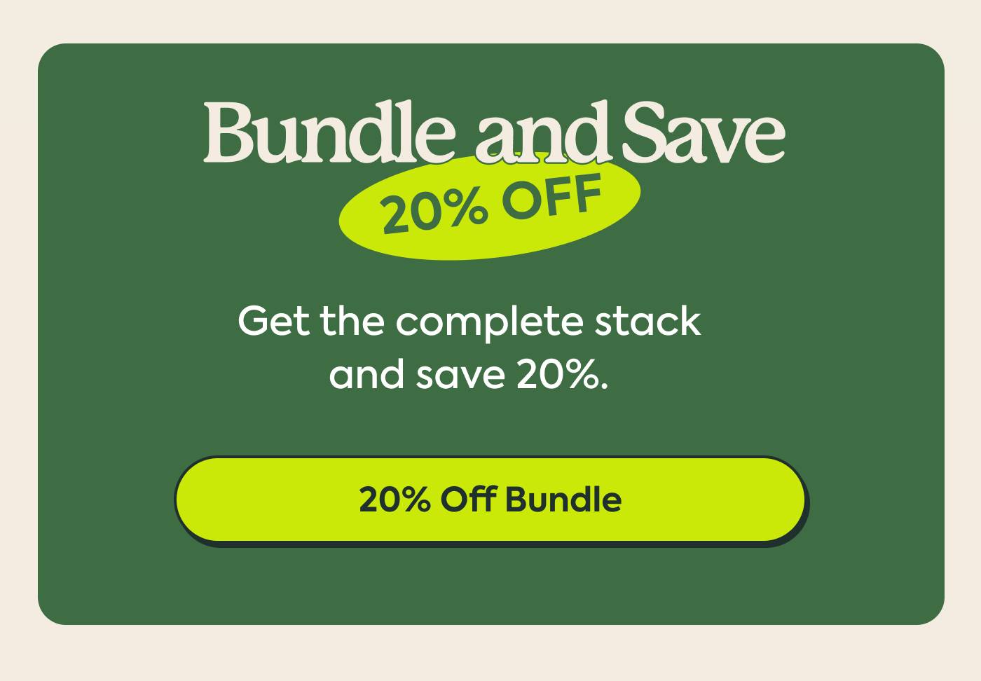 Bundle and Save Bundle and Save