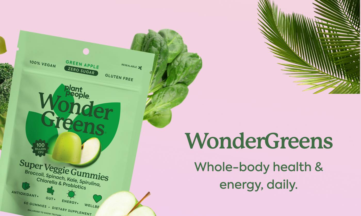 WonderGreens Whole-body health & energy, daily.