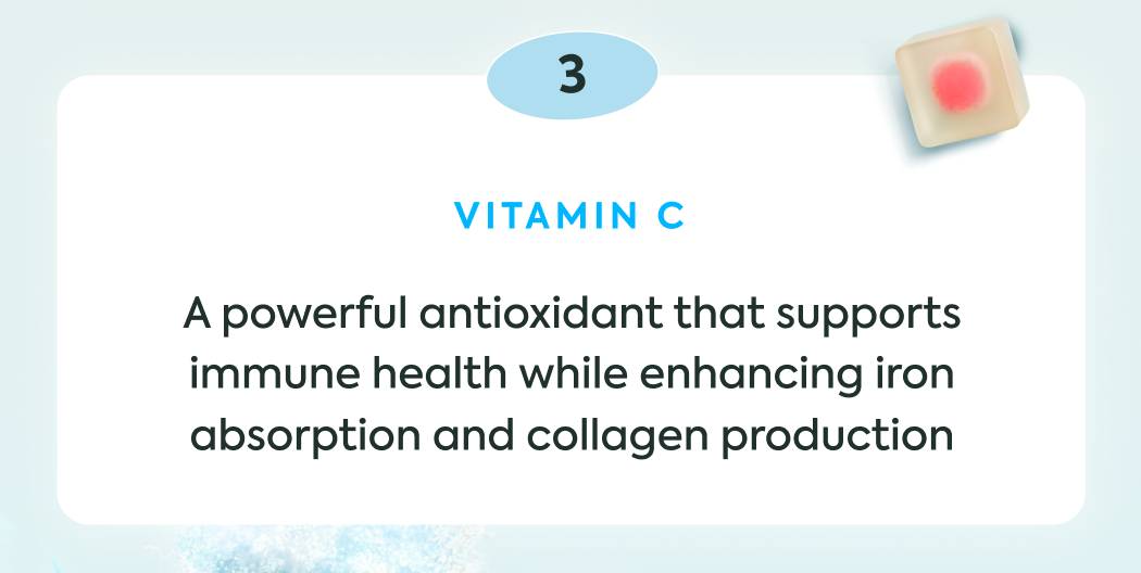 Vitamin C: A powerful antioxidant that supports immune health while enhancing iron absorption and collagen production