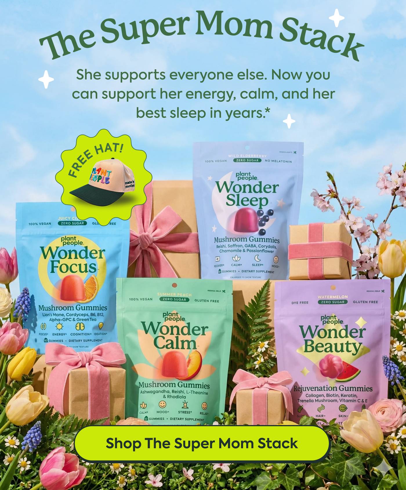 The Super Mom Stack | She supports everyone else. Now you can support her energy, calm, and her best sleep in years.* | Shop the Super Mom Stack
