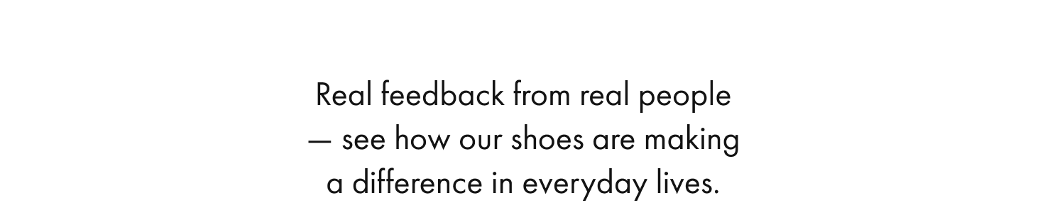 real feedback from real people