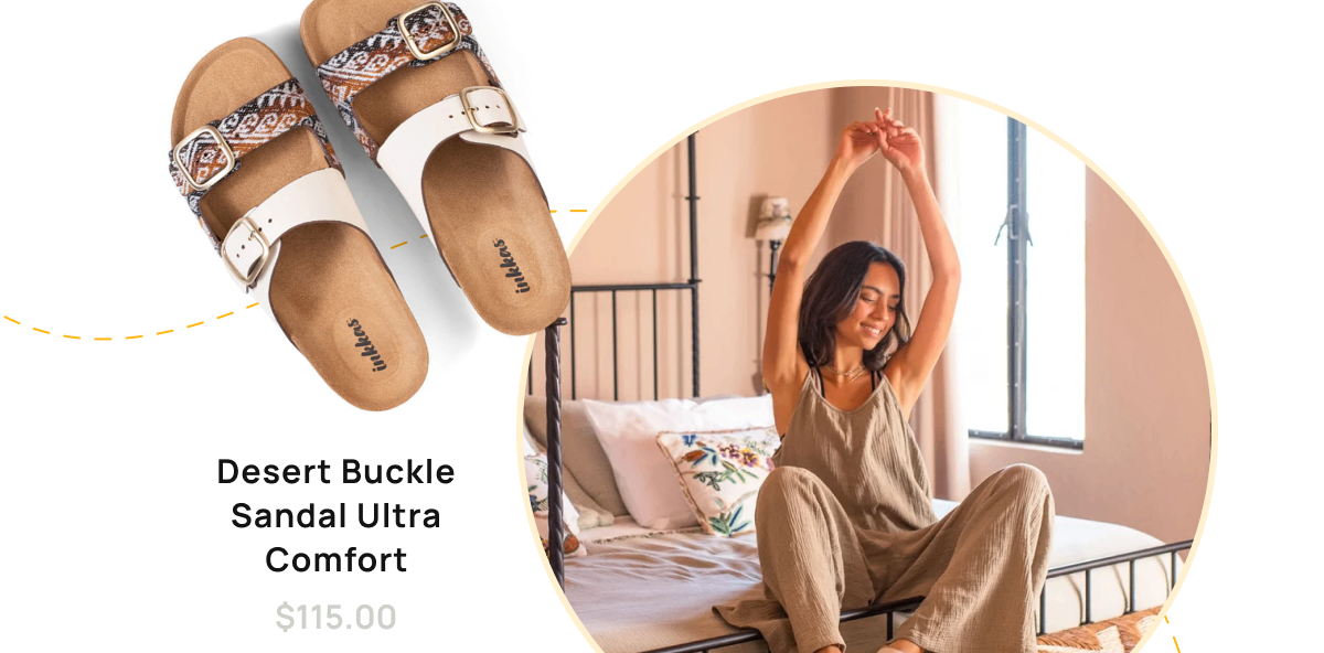 Desert buckle sandal