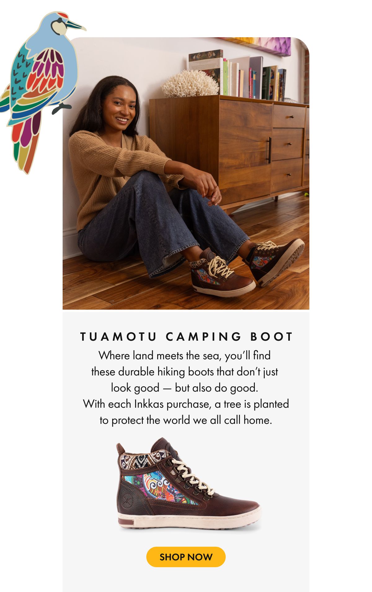 Tuamotu camping boot