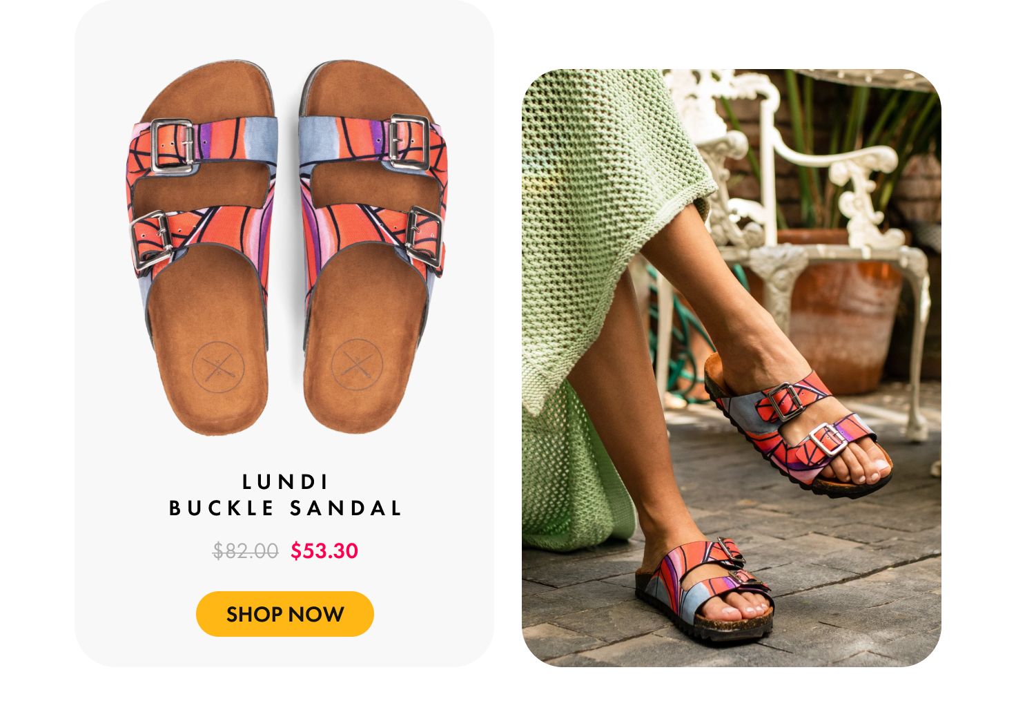 Lundi Buckle Sandal