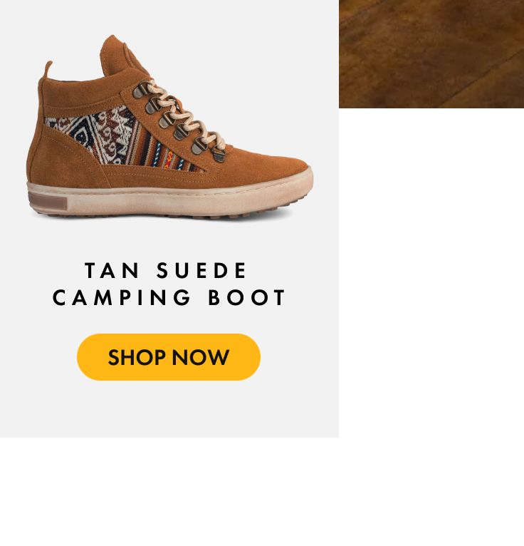 Tan Suede Camping Boot
