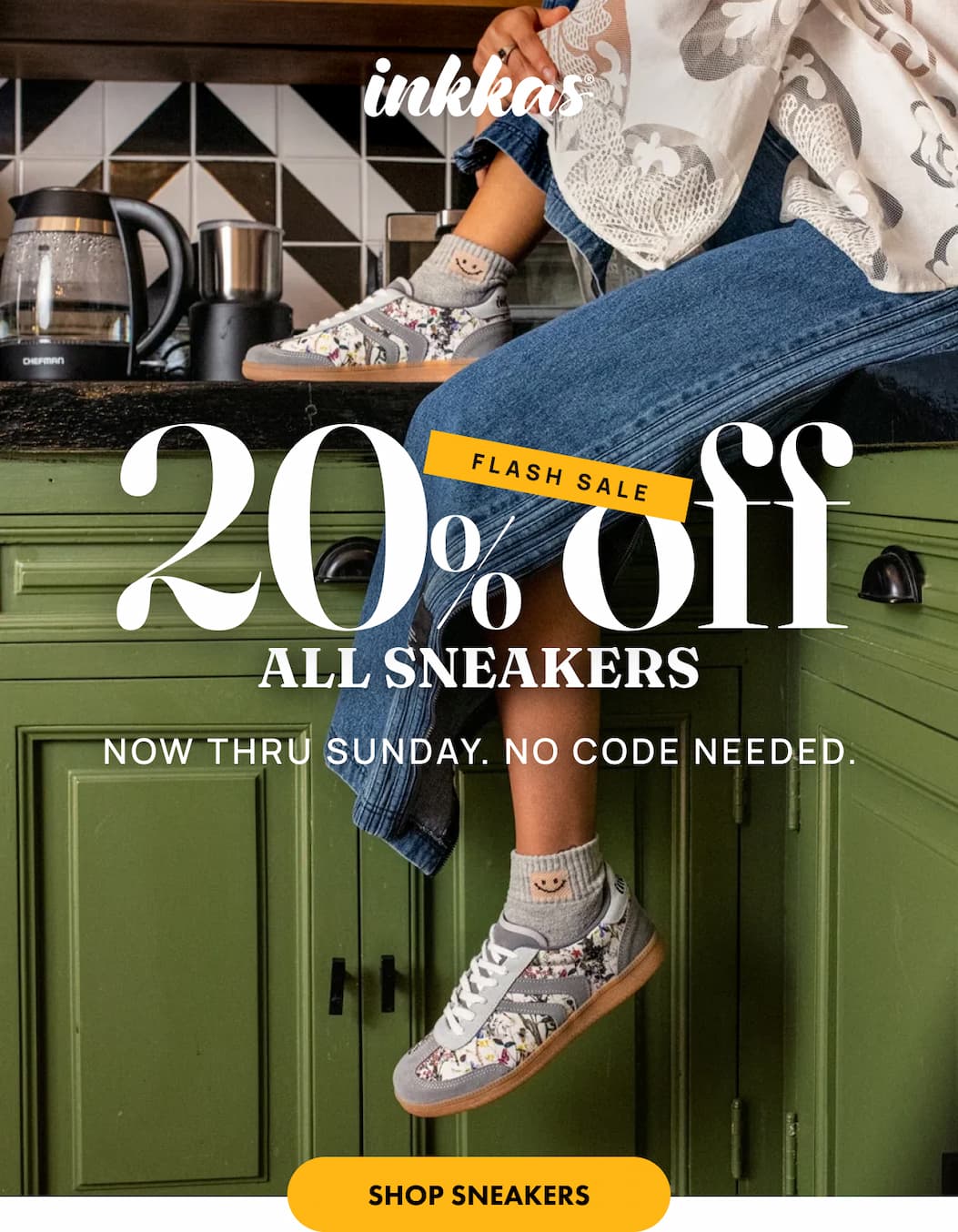 Flash Sale 20% off Sneakers