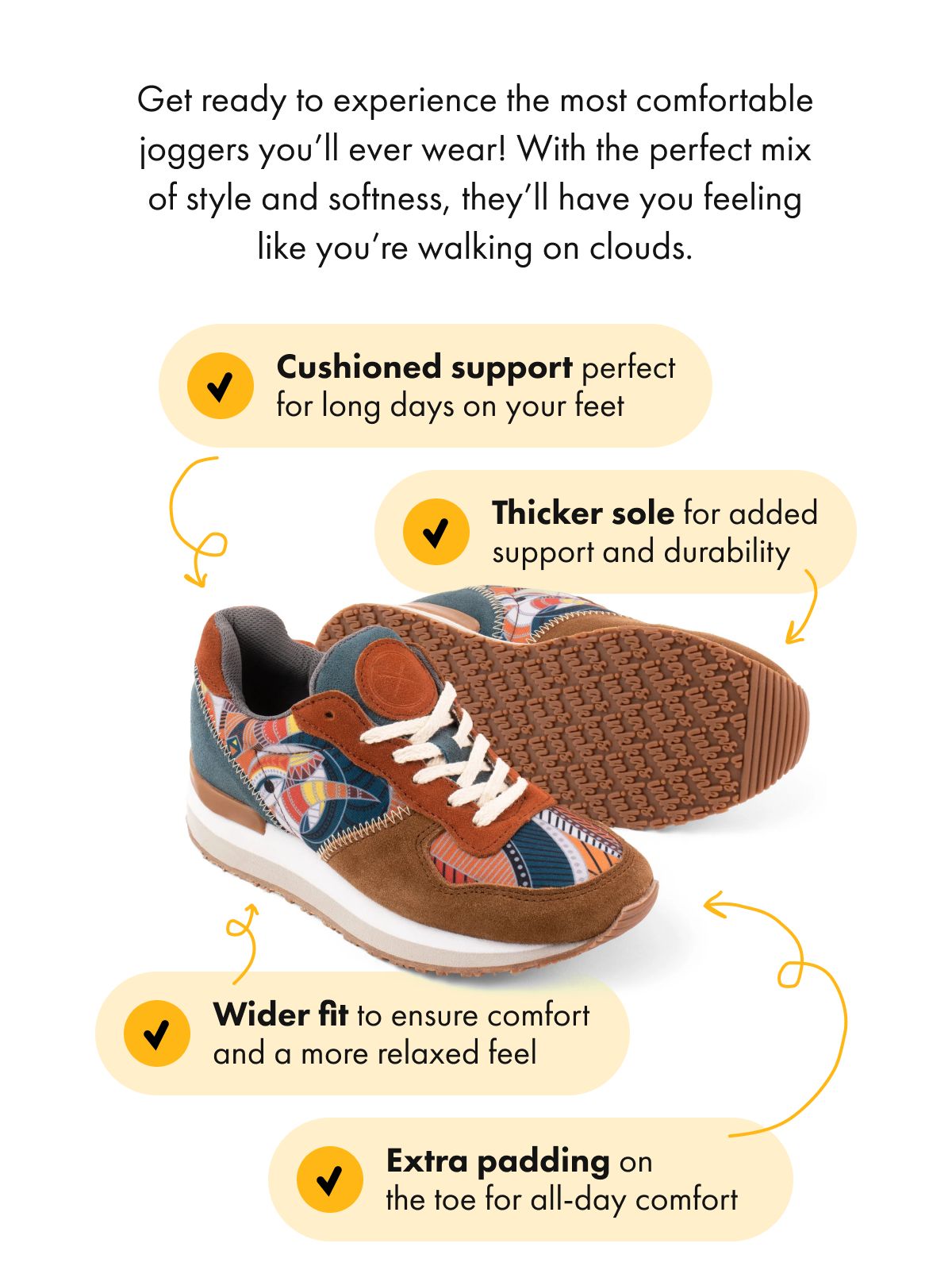 Get ready to experience the most comfortable joggers you'll ever wear! With the perfect mix of style and softness, they'll have you feeling like you're walking on clouds.