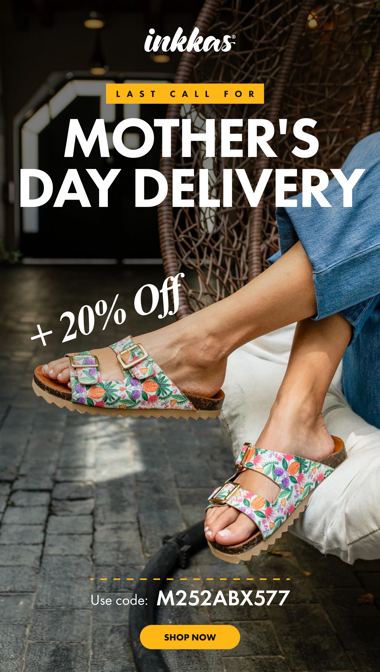 Mother's Day Delivery + 20% off 