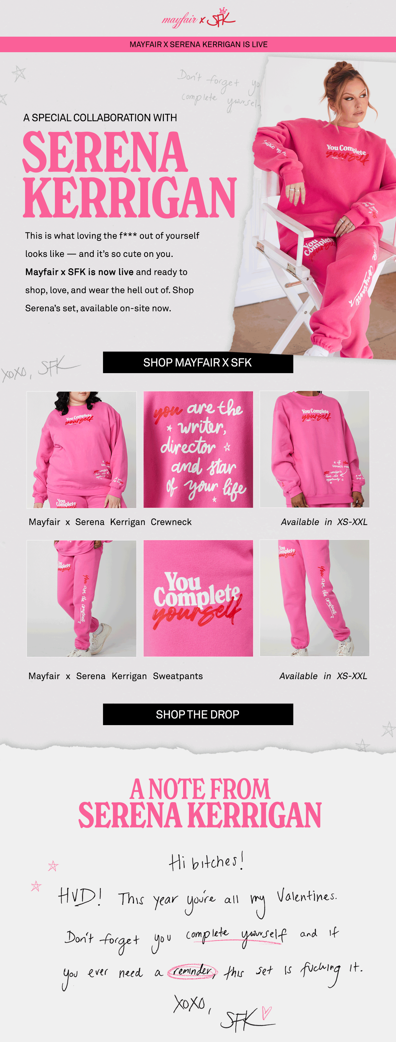 OUT NOW Mayfair x Serena Kerrigan The Mayfair Group LLC