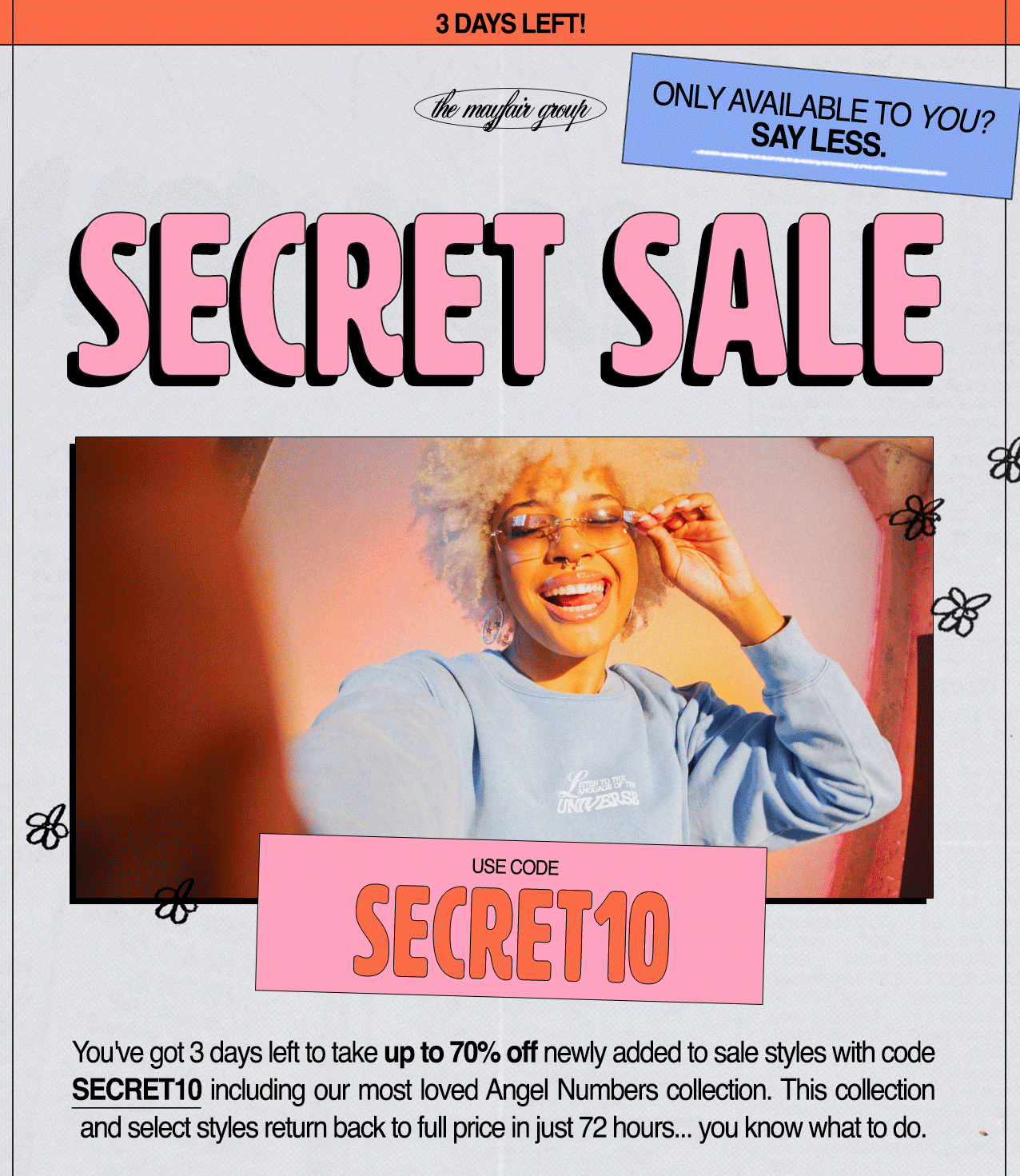 TIME'S ALMOST UP🕙 The Mayfair Group LLC