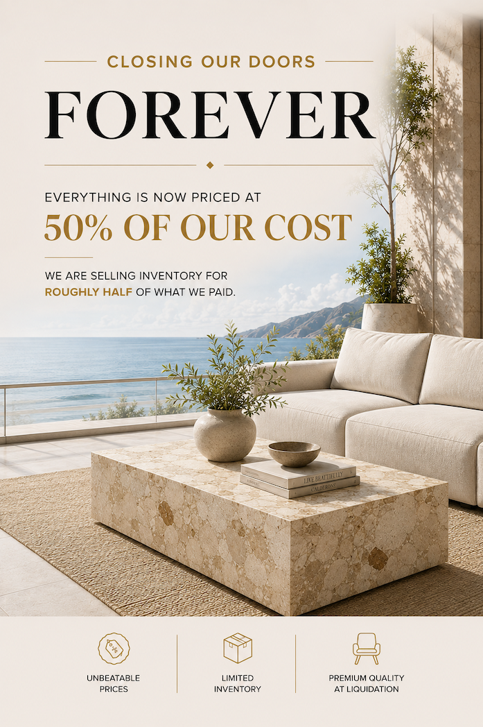 Advertisement for a closing sale: "Forever" sale at 50% off, with a "Shop Now" button.