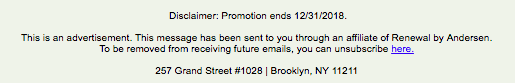 Unsubscribe