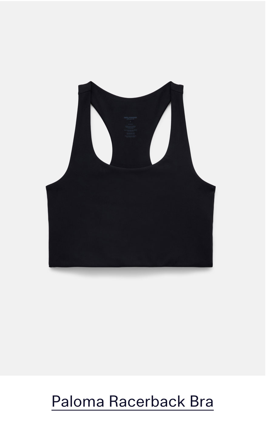 Black Paloma Racerback Bra